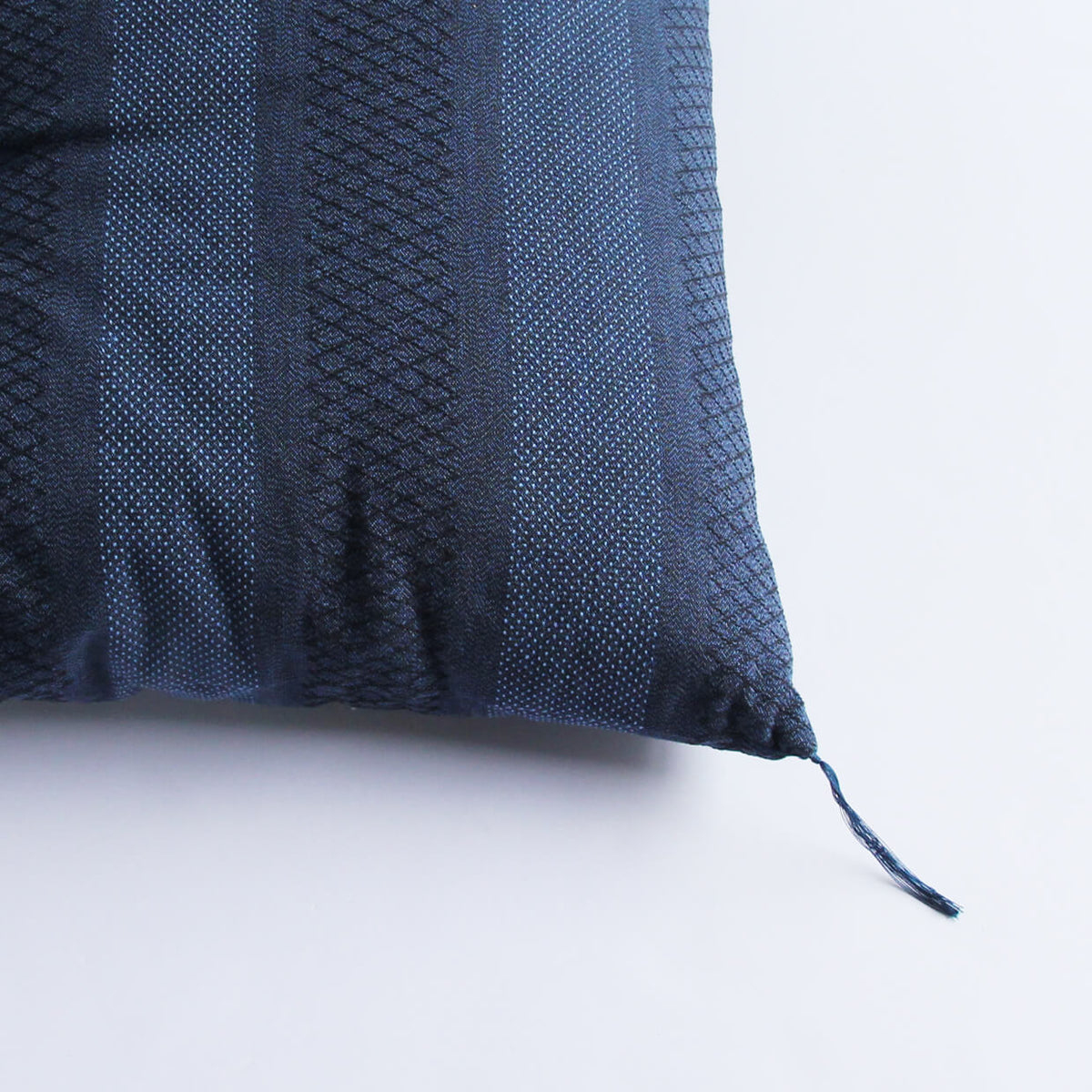 Colchão de Futon Japonês, Artesanal (Tecido: Enshu Weave Enchimento: Algodão Orgânico 100%,) AZUL MESCLADO