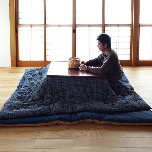 Edredom Kotatsu Japonês Certificado GOTS, Cobertor Kotatsu, Artesanal (Tamanho: 80,7"x 124,0" 205cm x 315cm, Tecido: Algodão Orgânico Enchimento: Algodão Orgânico)