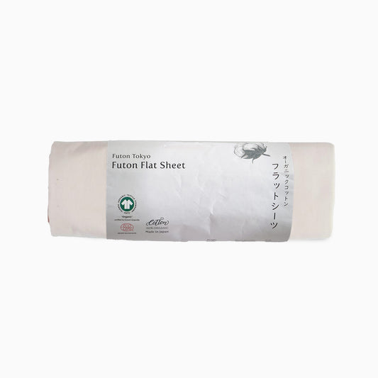 Lençol de Algodão Orgânico para Shiki Futon Japonês (Colchão de Futon), Lençol para Shikifuton Japonês para Futons de Todos os Tamanhos, de Solteiro Pequeno a Queen e Futons Personalizados