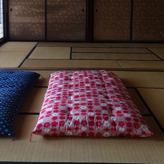 Colchão de Futon Japonês, Artesanal (Tecido: Koubai, Enchimento: Algodão Orgânico 100%)