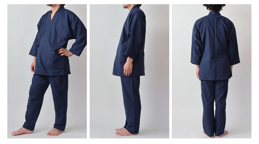 Unisex Pajamas - Samue Pajamas - Iwamoto Senni Wazarashi Kyofutae Double Gauze