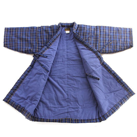 Casaco Longo Hanten - Jaqueta Acolchoada Uchiawase Azul