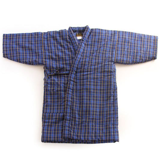 Casaco Longo Hanten - Jaqueta Acolchoada Uchiawase Azul
