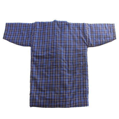 Hanten Long Jacket - Padded Jacket Uchiawase Blue