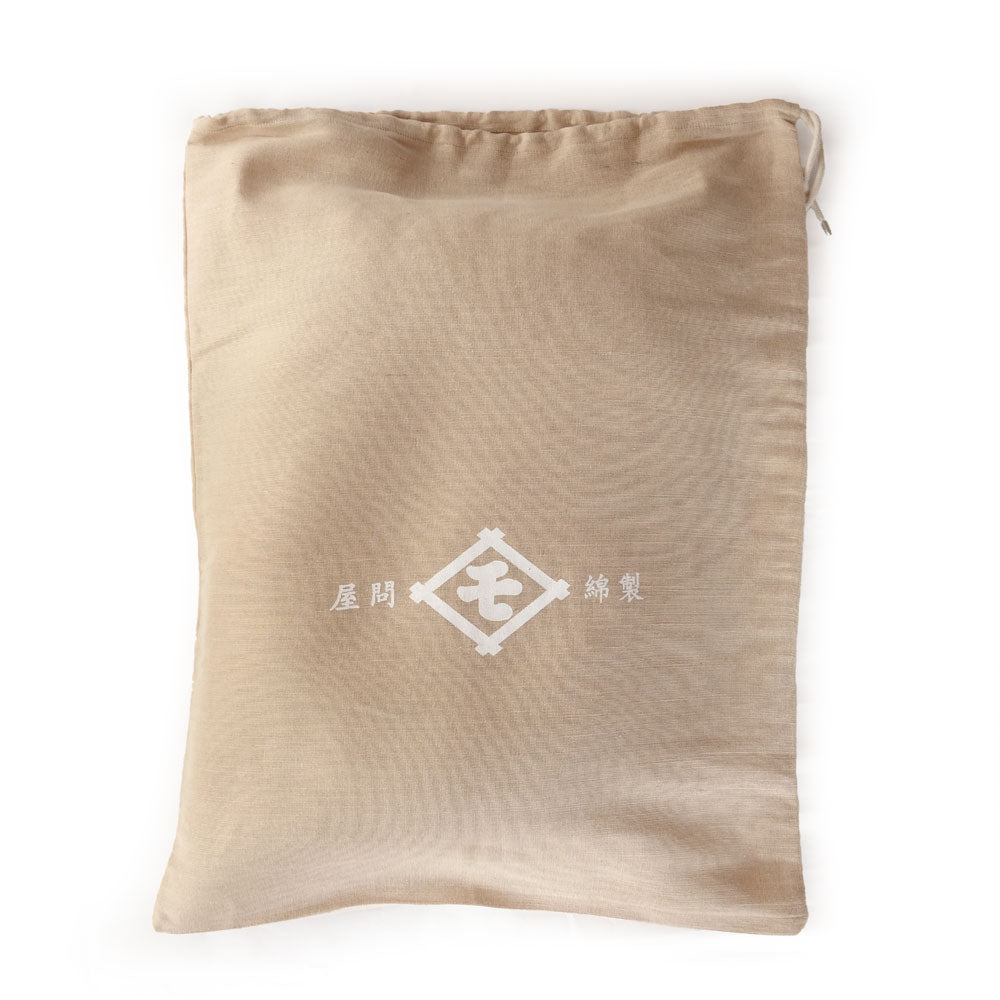 Gift Set of A Japanese Buckwheat Pillow and Two Organic Covers in Jute Bag