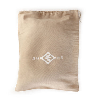 Gift Set of A Japanese Buckwheat Pillow and Two Organic Covers in Jute Bag