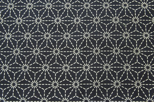 Futon Kotatsu Japonês, Cobertor Kotatsu, Artesanal (Tamanho: 80,7"x 80,7" 205cm×205cm, Tecido: Estampa de Linho Asanoha Enchimento: Algodão Orgânico)