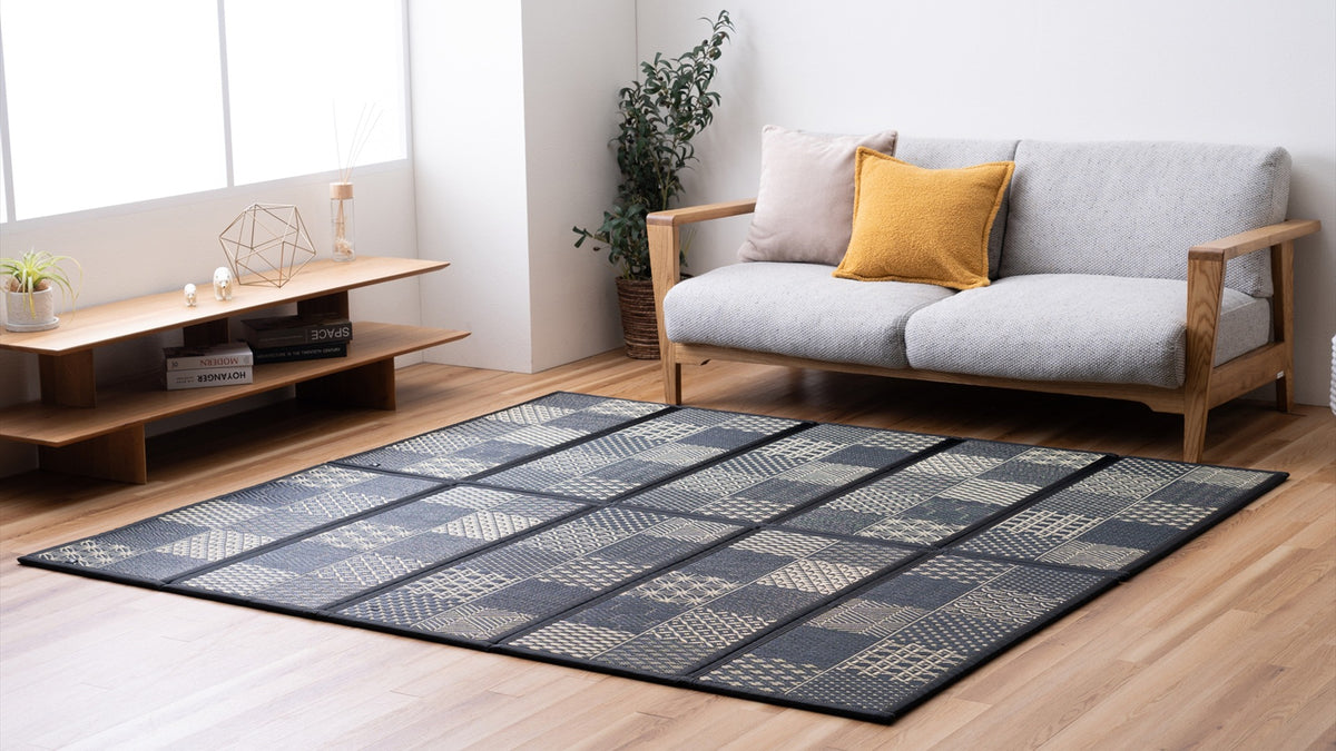 Miracle Gorone Mat Edokomon Denim Foldable Igusa Tatami Mat