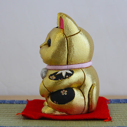 Gato Acenando Maneki Neko Japonês Kimekomi(G)