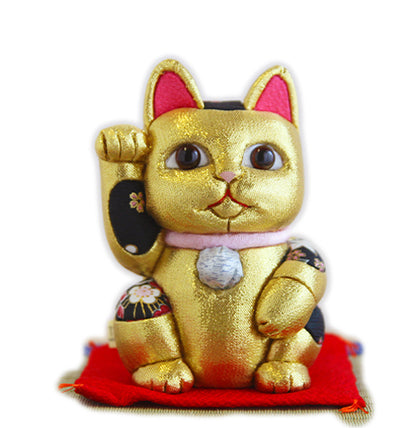 Gato Acenando Maneki Neko Japonês Kimekomi(G)