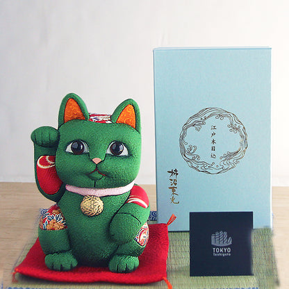 Gato Acenando Maneki Neko Japonês Kimekomi(G)