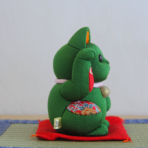 Gato Acenando Maneki Neko Japonês Kimekomi(G)