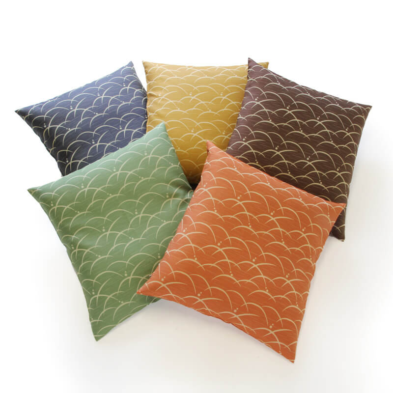 Capa de Almofada Japonesa (Zabuton) Tsuyushiba para tamanho Meisen 23,2 x 21,6 (55 x 59 cm)
