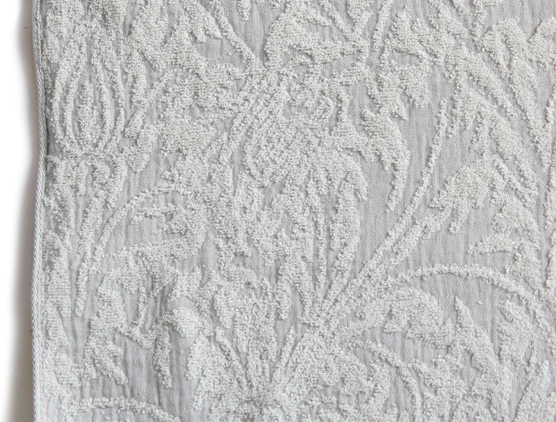 Manta toalha (towelket) - Gaze e Pelo Cinza - Coleção Pure Morris William Morris