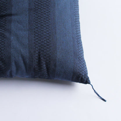 Colchão de Futon Japonês, Artesanal (Tecido: Enshu Weave Enchimento: Algodão Orgânico 100%,) AZUL MESCLADO