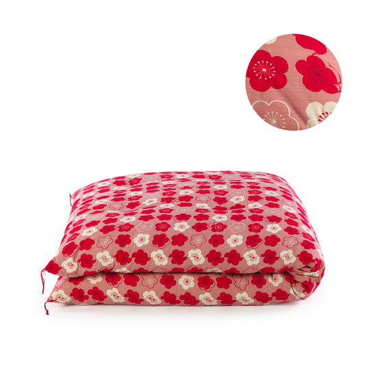 Colchão de Futon Japonês, Artesanal (Tecido: Koubai, Enchimento: Algodão Orgânico 100%)