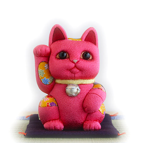 Gato Acenando Maneki Neko Japonês Kimekomi(G)