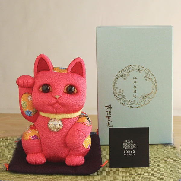 Gato Acenando Maneki Neko Japonês Kimekomi(G)