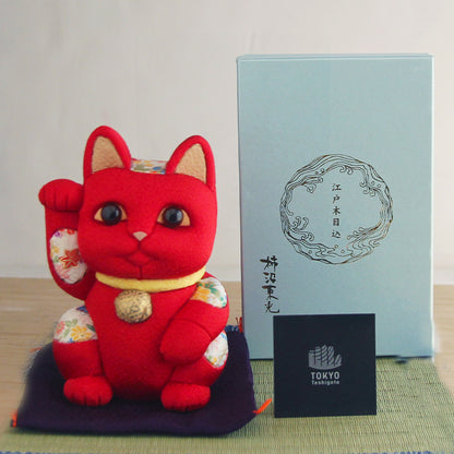 Gato Acenando Maneki Neko Japonês Kimekomi(G)