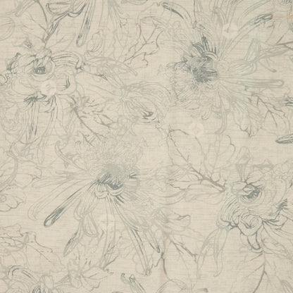 Japanese Futon Mattress, Artisan Handmade (Fabric: Japandi Kikumon Chrysanthemum Gray)