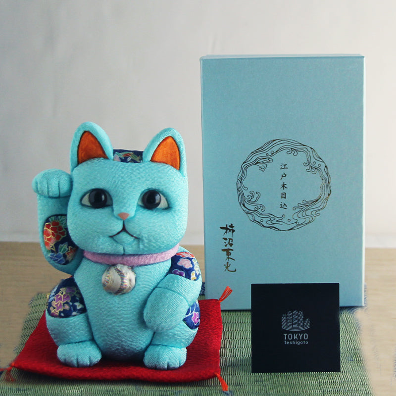 Gato Acenando Maneki Neko Japonês Kimekomi(G)
