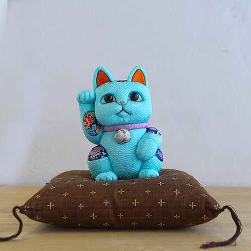 Gato Acenando Maneki Neko Japonês Kimekomi(G)