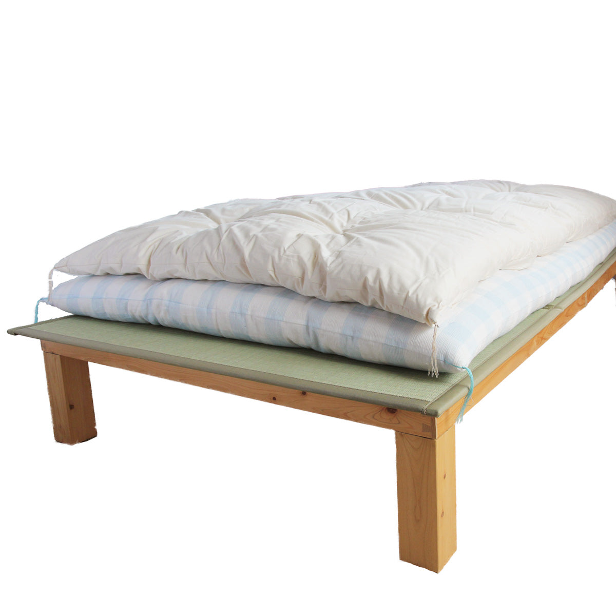 Colchão de Futon Japonês com Certificação GOTS, Artesanal (Tecido: Algodão Orgânico, Enchimento: 100% Algodão Orgânico)