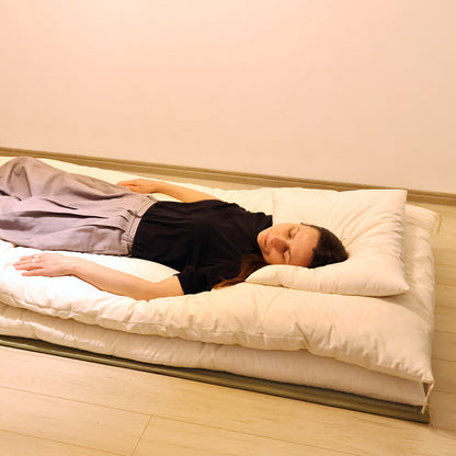 Colchão de Futon Japonês com Certificação GOTS, Artesanal (Tecido: Algodão Orgânico, Enchimento: 100% Algodão Orgânico)