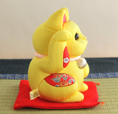 Gato Acenando Maneki Neko Japonês Kimekomi(G)