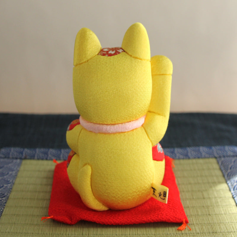 Gato Acenando Maneki Neko Japonês Kimekomi(G)