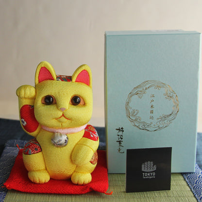 Gato Acenando Maneki Neko Japonês Kimekomi(G)