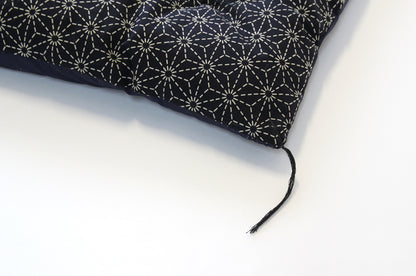 Futon Kotatsu Japonês, Cobertor Kotatsu, Artesanal (Tamanho: 80,7"x 80,7" 205cm×205cm, Tecido: Estampa de Linho Asanoha Enchimento: Algodão Orgânico)