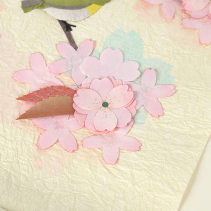 Seasonal Hanging Scroll Cherry Blossoms and Mejiro?