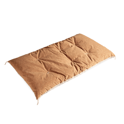US STOCK - Naga-zabuton (Double in length) Natural Cork Leather Tsumugi Beige