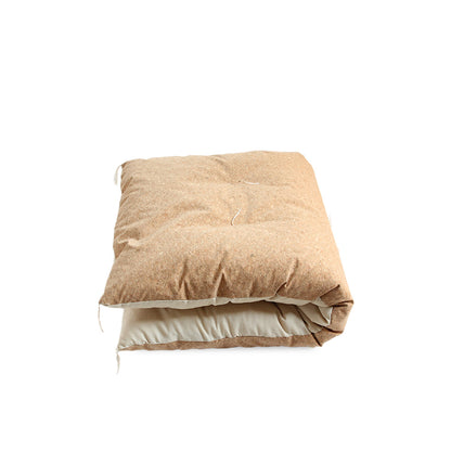 US STOCK - Naga-zabuton (Double in length) Natural Cork Leather Tsumugi Beige