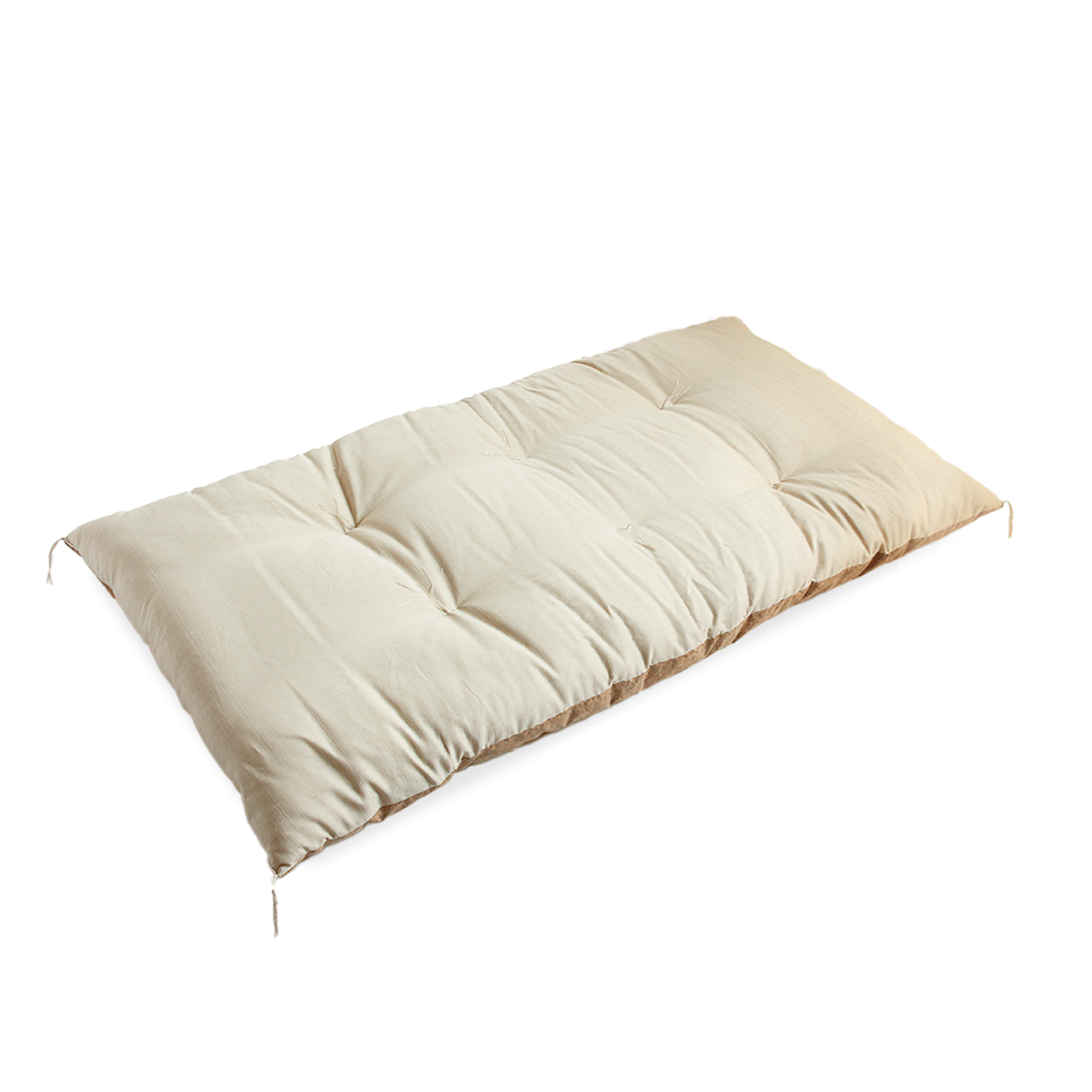 US STOCK - Naga-zabuton (Double in length) Natural Cork Leather Tsumugi Beige