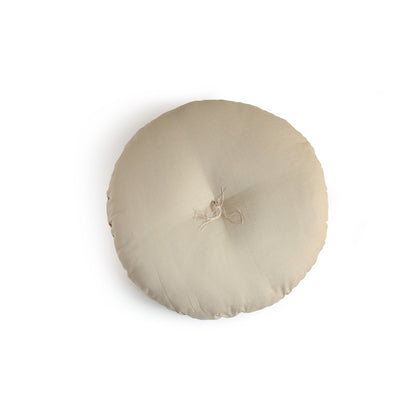 Almofada japonesa Zabuton de Couro de Cortiça Natural Maru (Redonda) Zabuton 40 cm
