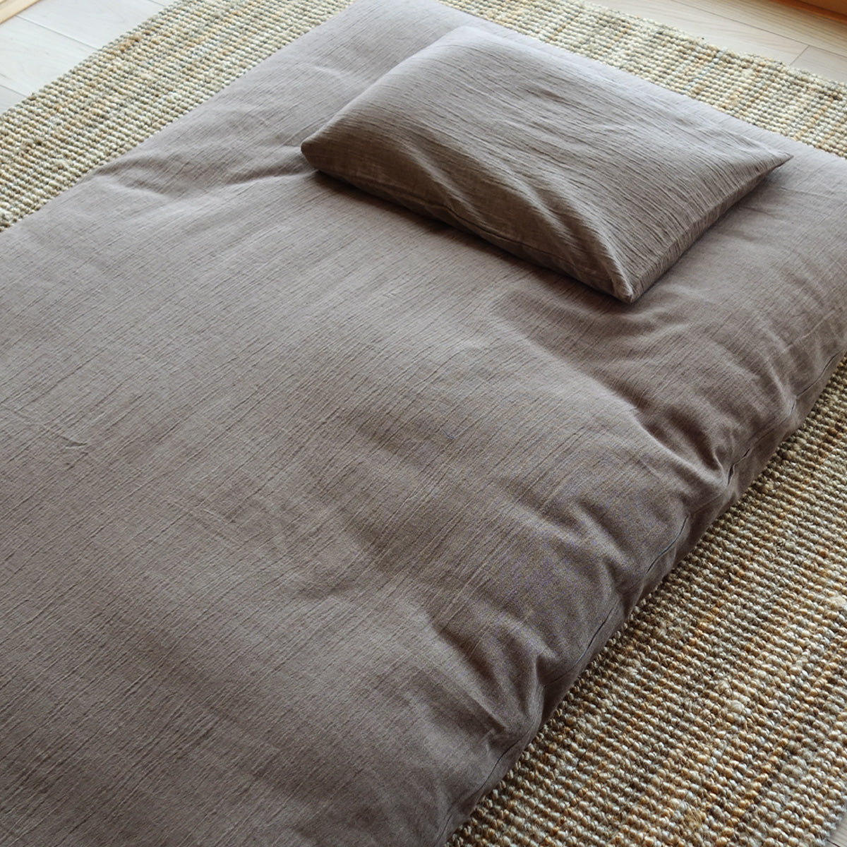 Enshu Weave Textile Futon Mattress Cover Cotton Ramie Mix