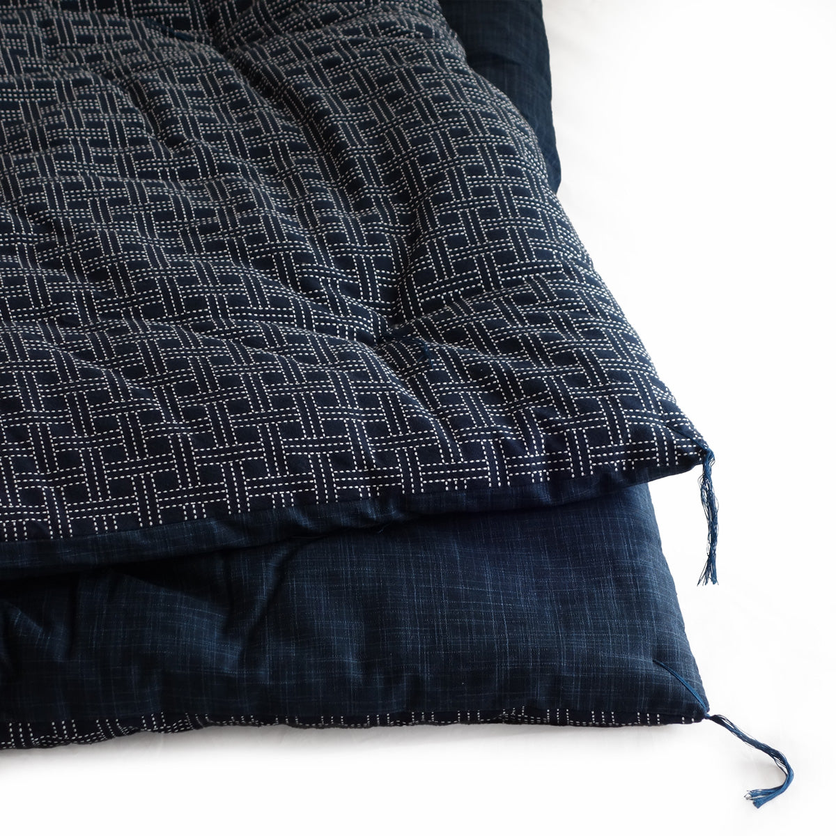Reversible Kotatsu Futon Quilt - Enshu Weave / Nagomi - Organic Cotton Filling