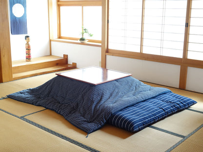 Naga (Long) Zabuton Cover - Enshu Weave Shima Stripes - Triple Length