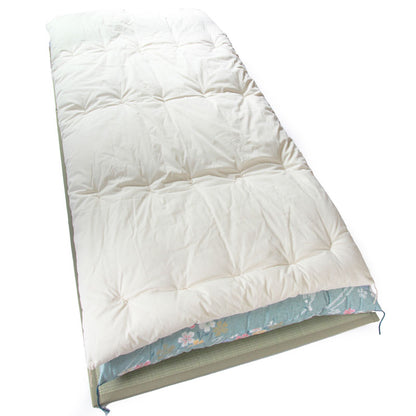 Futon Japonês, Almofada de Colchão, Artesanal (Tecido Algodão Orgânico, Enchimento Algodão Orgânico)