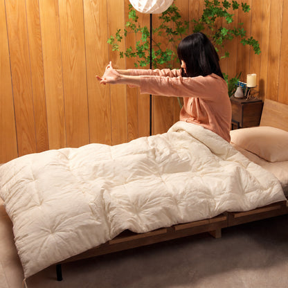 Futon Japonês Hadakake (Colcha Mais Fina) Certificado GOTS, Artesanal (Tecido: Algodão Orgânico, Enchimento: 100% Algodão Orgânico)