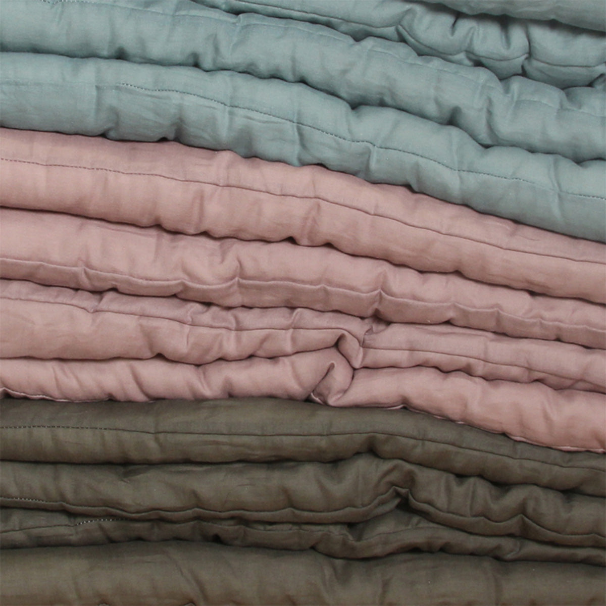 Hadakake (Lightweight) Futon Quilt, Artisan Handmade (Fabric: Wazarashi Cotton, Filling: Organic Cotton 100% ) Single size
