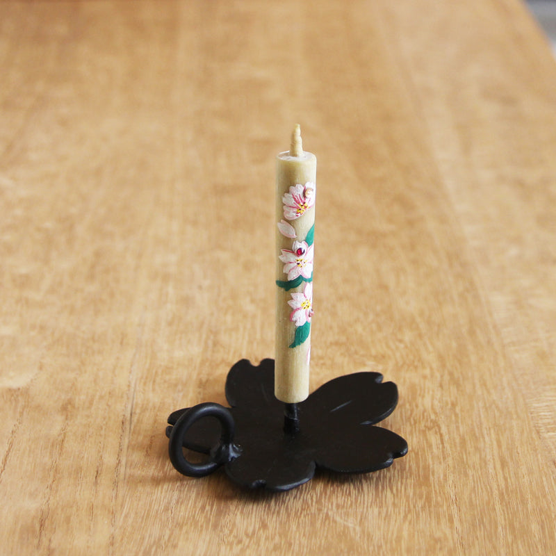 Japanese Iron Candle Holder  Sakura  (No.21 )