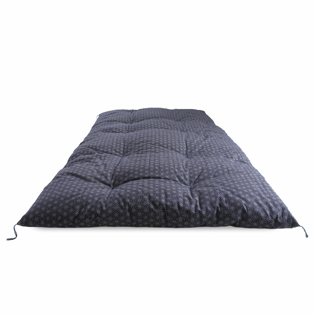 Colchão Topper Japonês Futon, Artesanalmente 30% Mais Fino (Tecido: Padrão Folha de Linho Asanoha, Algodão Natural 100%)