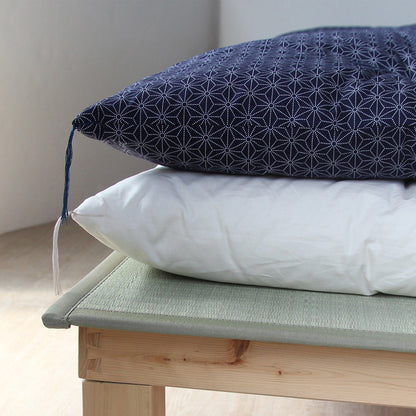 Colchão Topper Japonês Futon, Artesanalmente 30% Mais Fino (Tecido: Padrão Folha de Linho Asanoha, Algodão Natural 100%)