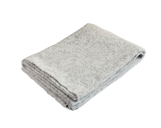 Manta toalha (towelket) - Gaze e Pelo Cinza - Coleção Pure Morris William Morris