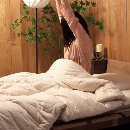 Futon Japonês Hadakake (Colcha Mais Fina) Certificado GOTS, Artesanal (Tecido: Algodão Orgânico, Enchimento: 100% Algodão Orgânico)