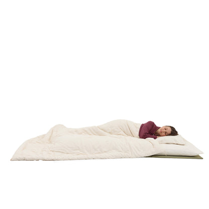 Futon Japonês Hadakake (Colcha Mais Fina) Certificado GOTS, Artesanal (Tecido: Algodão Orgânico, Enchimento: 100% Algodão Orgânico)