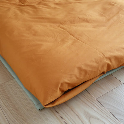 Lençol de Algodão Orgânico para Shiki Futon Japonês (Colchão de Futon), Lençol para Shikifuton Japonês para Futons de Todos os Tamanhos, de Solteiro Pequeno a Queen e Futons Personalizados